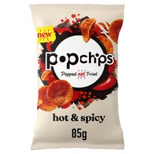 Popchips Hot & Spicy Flavoured Potato Snacks 85G