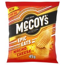 Mccoy's Epic Eats Nacho Cheese Crisps 45G