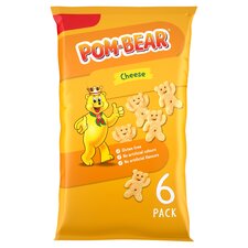 Pom Bear Cheese Multipack Crisps 6 x 13g