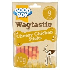 Good Boy Wagtastic Cheesy Chicken Sticks 70G