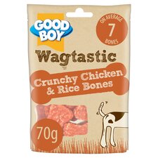 Good Boy Crunchy Chicken & Rice Bones 70G