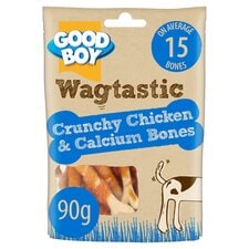 Wagtastic Chic Bones Dog Chew Treats 90G