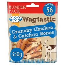 Wagtastic Chicken&Calcium Bones 350G