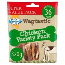 Wagtastic Chicken Variety Pack Dog Treats 320G