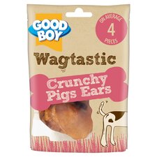 Wagtastic Treat Pigs Ears 4 Pieces