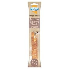 Wagtastic Treat Jumbo Twist Pork 70G