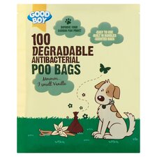 Good Boy Antibacterial Degradable Poo Bags X 100