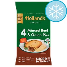 Holland's 4 Minced Beef & Onion Pies (L)