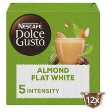 Nescafe Dolce Gusto Plant-based Flat White Almond Coffee Pods x12 132g