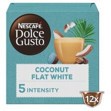 Nescafe Dolce Gusto Plant-based Flat White Coconut Coffee Pods x12 116.4g