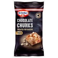 Dr Oetker Chocolate Chunks White 100G