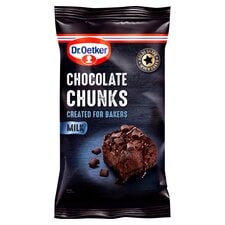 Dr Oetker Milk Chocolate Chunks 100G