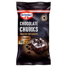 Dr. Oetker Extra Dark Chocolate Chunks 100G