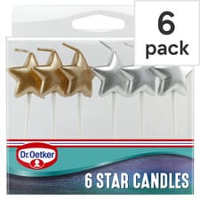 Dr Oetker Star Candles 6 Pack