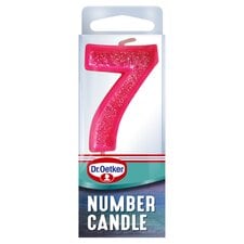 Dr. Oetker Number 7 Candle