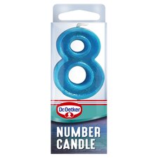 Dr. Oetker Number 8 Candle