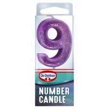 Dr. Oetker Number 9 Candle