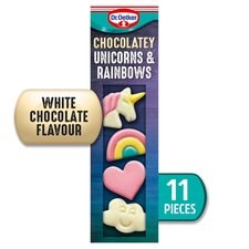 Dr Oetker 11 White Chocolate Unicorns & Rainbows 18G