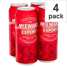 McEwan's Export Ale Beer Can 4x500ml