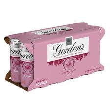 Gordon's Pink Gin & Tonic Can 5% Vol 10x250ml