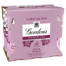 Gordon's Pink Gin & Tonic Original 6x250ml 