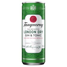 Tanqueray London Dry Gin and Tonic