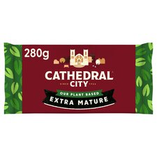 Cathedral City Plant Based Extra Mature Cheddar Cheese Flavour Vegan Block 280g