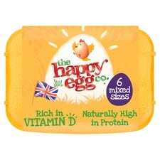 Happy Egg Co. Free Range Eggs Mixed Weight 6 Pack