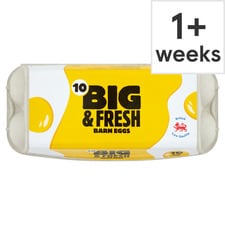 Big & Fresh Barn Eggs 10 Large