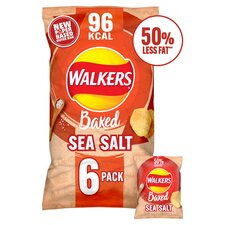 Walkers Baked Salted Multipack Crisps 6x22g