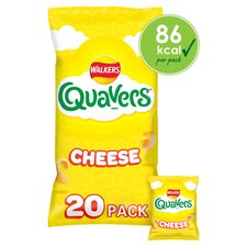 Walkers Quavers Cheese Flavour Potato Crisps 20 x 16g