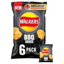 Walkers BBQ Sauce Multipack Crisps 6 x 25g