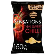 Walkers Sensations Thai Sweet Chilli Sharing Bag Crisps 150g