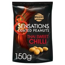 Walkers Sensations Coated Peanuts Thai Sweet Chilli 150g