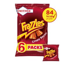 Smiths Frazzles Bacon Multipack Crisps 6x18g