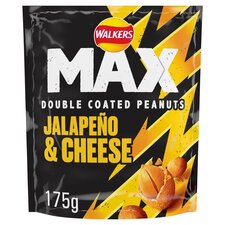 Walkers Max Coated Peanuts Jalapeño & Cheese Sharing Bag 175g