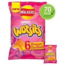 Walkers Wotsits Prawn Cocktail Multipack Crisps 6x13.5g