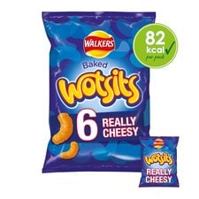 Walkers Wotsits Really Cheesy Multipack Snacks Crisps 6 x 16.5g