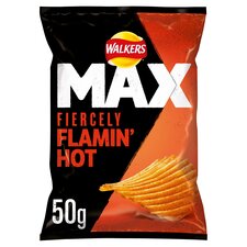 Walkers Max Fiercely Flamin' Hot Grab Bag Crisps 50g