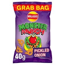 Walkers Monster Munch Pickled Onion Crisps 40g