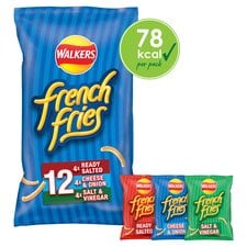 Walkers French Fries Variety Multipack Crisps 12x18g