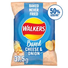 Walkers Baked Cheese & Onion Grab Bag Crisps 37.5g