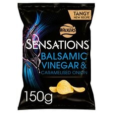 Walkers Sensations Balsamic Vinegar & Onion Crisps 150g