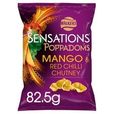 Walkers Sensations Poppadoms Mango & Chilli Sharing Bag 82.5g