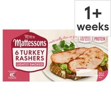 Mattessons 6 Smoked Turkey Rashers 150g