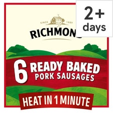 Richmond Ready Baked Pork Sausages 264g