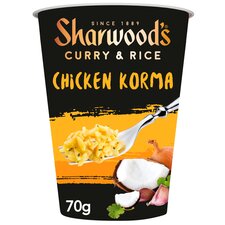 Sharwood's Chicken Korma Instant Curry & Rice Pot 70g