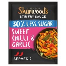 Sharwoods Stir Fry Sauce 30% Less Sugar Sweet Chilli Garlic 120G
