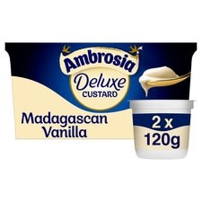 Ambrosia Deluxe Custard Madagascan Vanilla Pots 2X120g