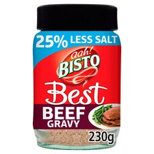 Bisto Best Beef Gravy Granules 25% Less Salt 230g